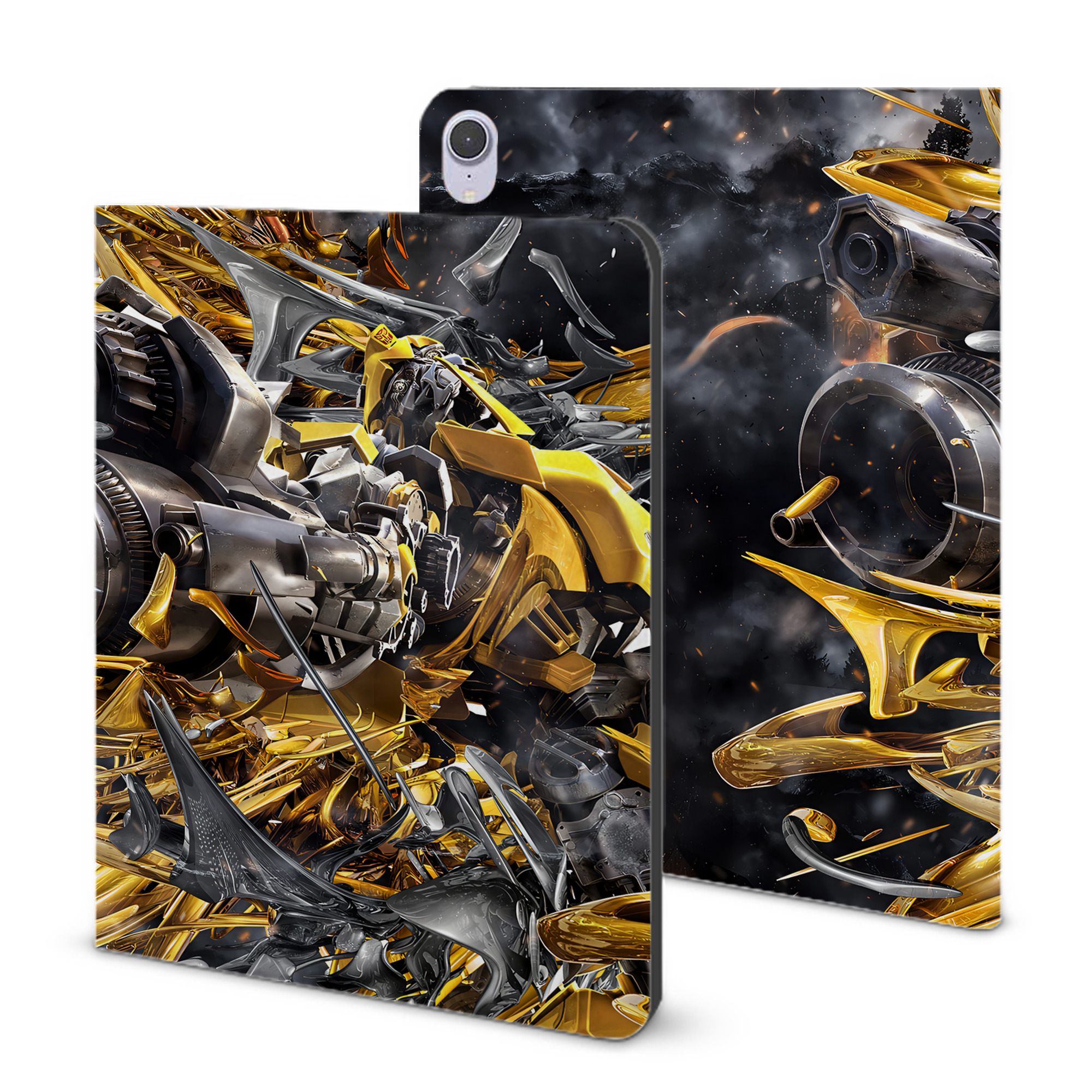 （画像用） Transformers トランスフォーマー IPad ケース ブック型 PUレザー TPU 耐衝撃 軽量 薄型 ペン収納なし 全面保護 IPad 各モデル対応
